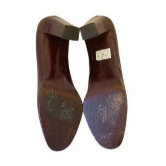 Vin Baker | Shoes | Vin Baker Art Deco Heels Leather Brown | Poshmark